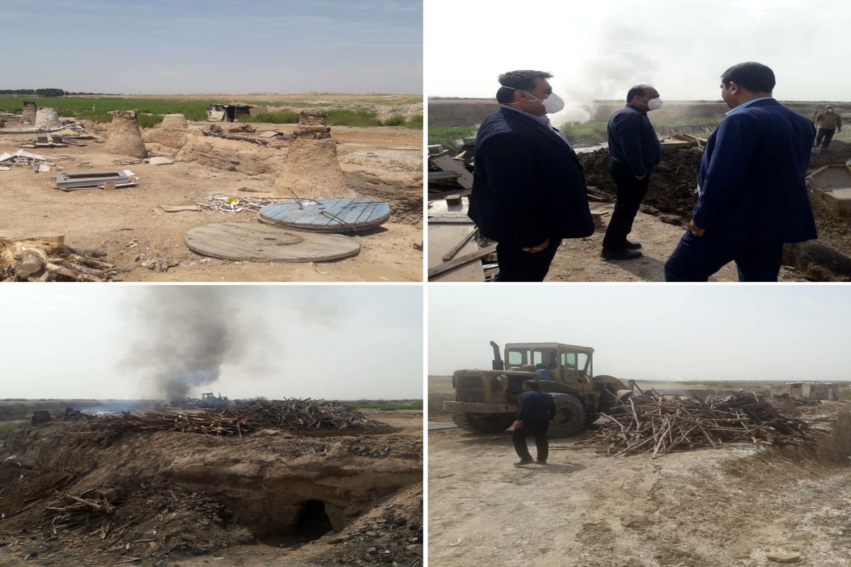 تخریب ٥٣ کوره زغال در جنوب تهران/اجرای تمام و کمال قانون حفاظت از خاک ضروریست
