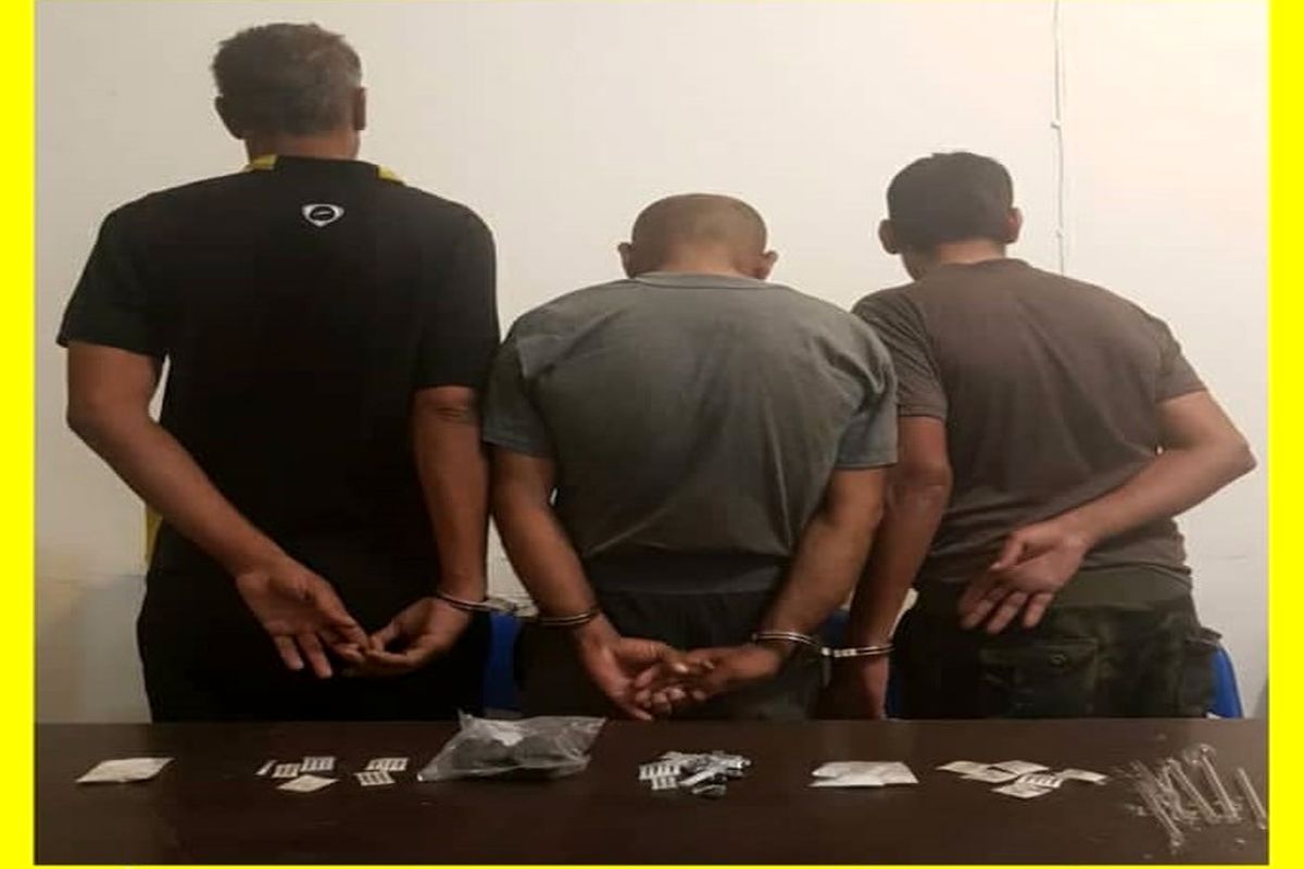 دستگیری ۳ سوداگر مرگ و کشف مواد مخدر سنتی