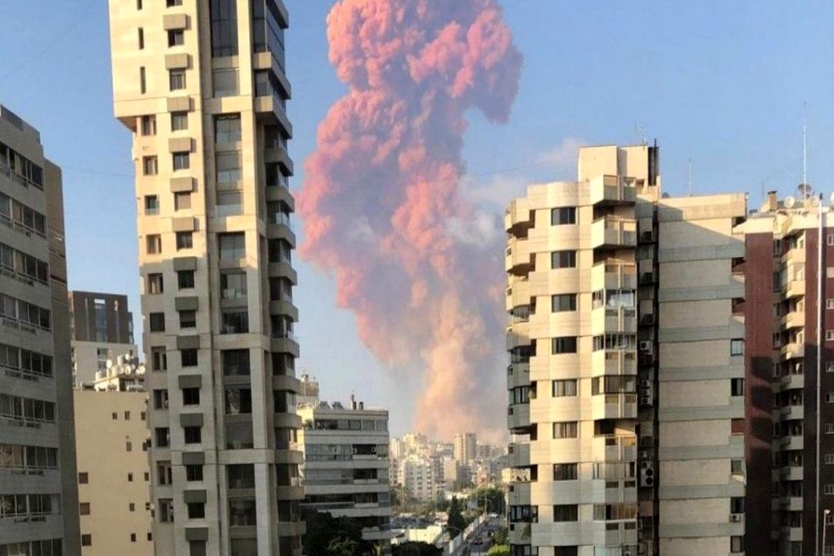 انفجار مهیب بیروت از زاویه دیگر/ببینید