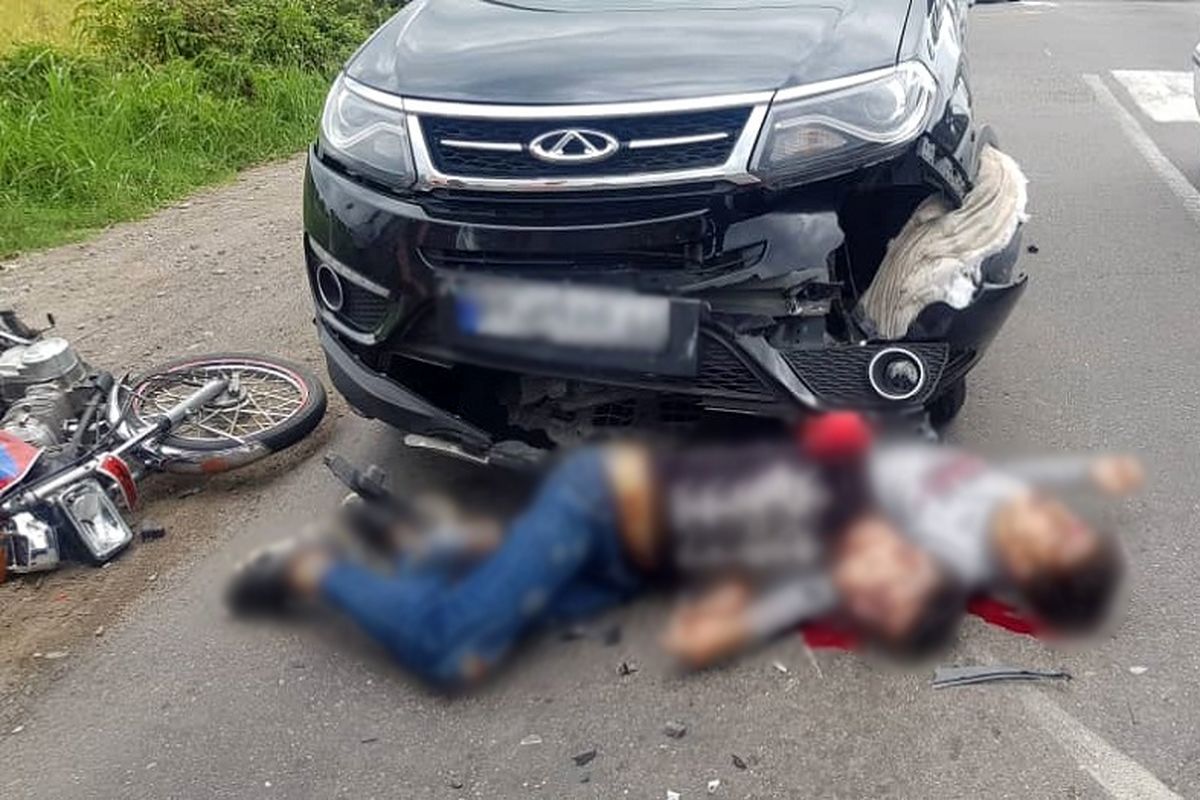 ۲ کشته در برخورد موتورسیکلت با خودرو سواری