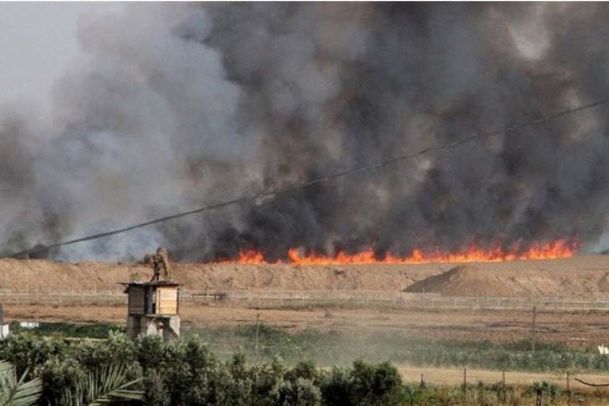 آتش‌سوزی در برخی شهرک‌های صهیونیستی