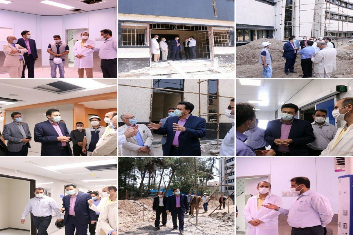 بازدید فرماندار ری از بخش جراحی بیمارستان جدید ۳۲۰ تختخوابی فیروزآبادی