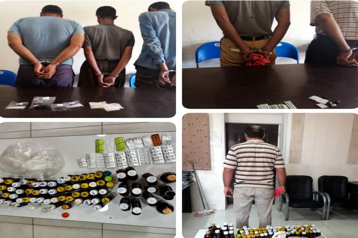 دستگیری ۶ فروشنده مواد مخدر در آبادان