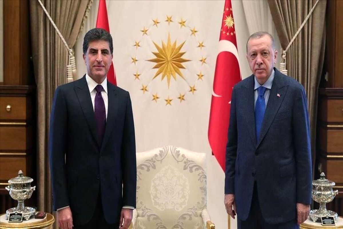 بارزانی و اردوغان پشت درهای بسته با هم دیدار کردند
