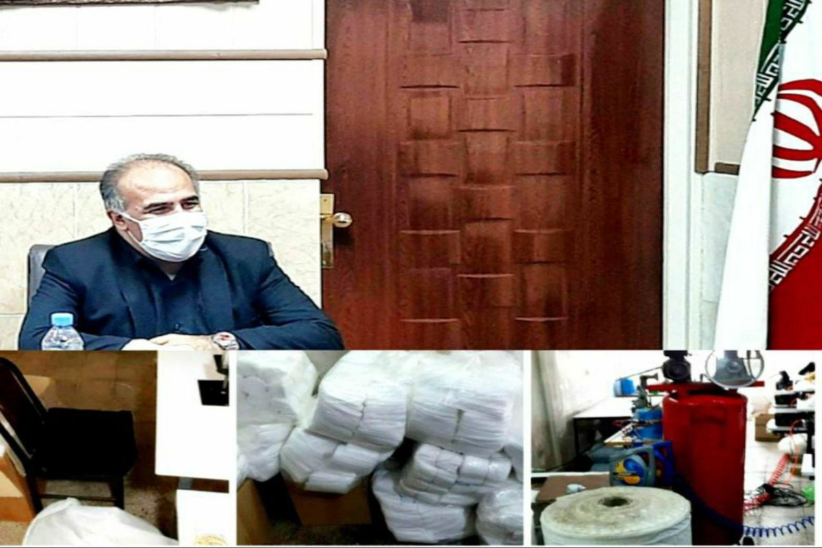 شناسایی کارگاه تولید ماسک غیربهداشتی در فیروزآباد بخش قلعه نو