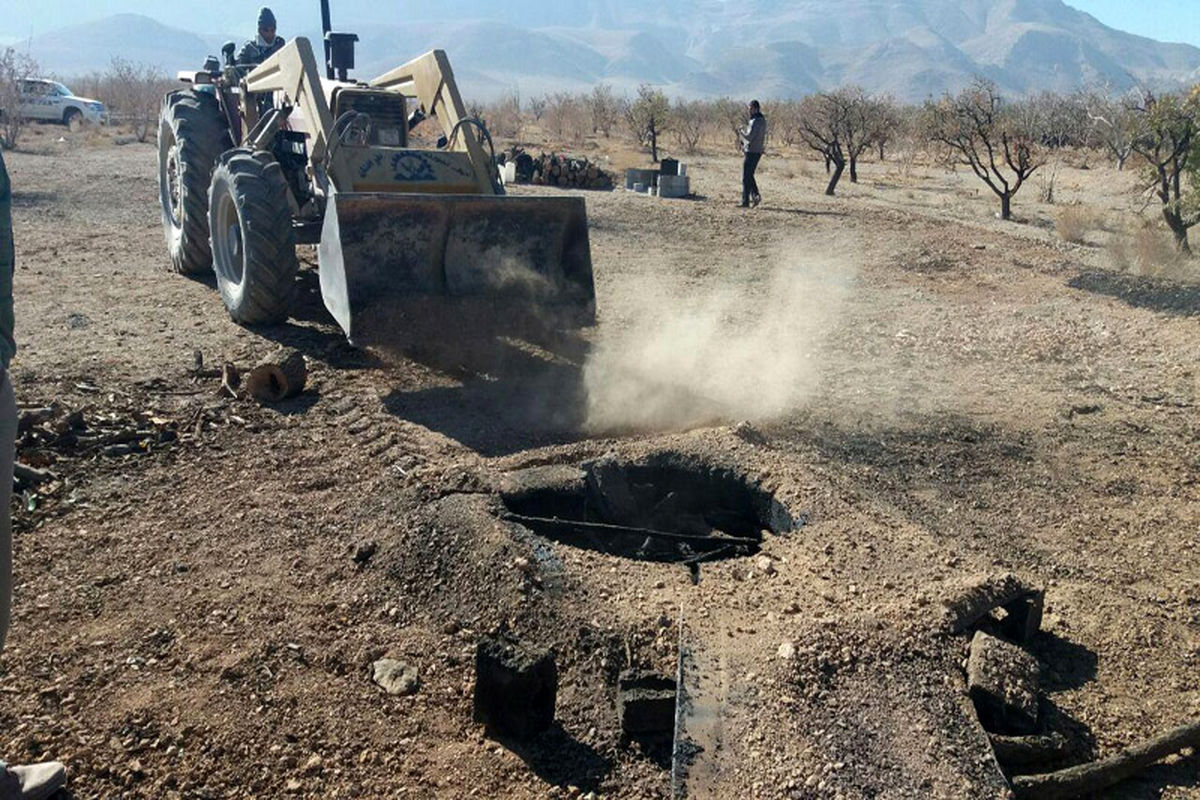 انسداد ۳۷ حلقه چاه غیرمجاز در شهرستانهای گرگان و آق قلا/ صرفه جویی در ۲۵۰ هزار مترمکعب آب زیرزمینی