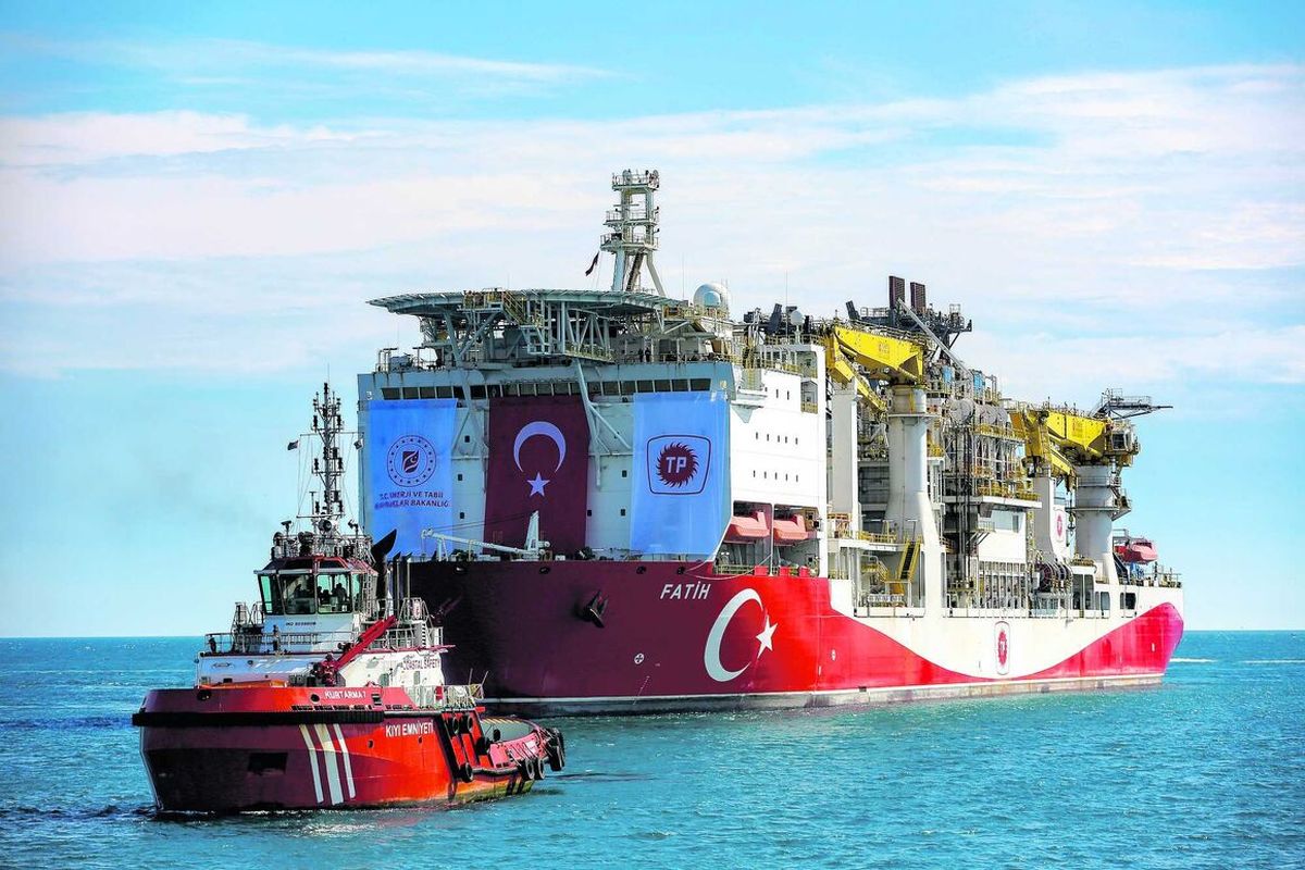 دومین کشتی حفاری ترکیه در دریای سیاه مستقر می‌شود