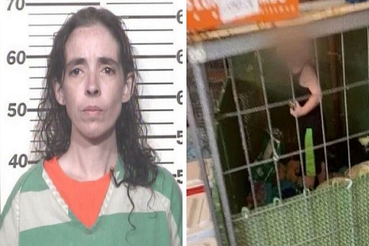 مادر بی‌رحمی که کودکش را در قفس با یک مار بوآ زندانی کرده بود+ عکس