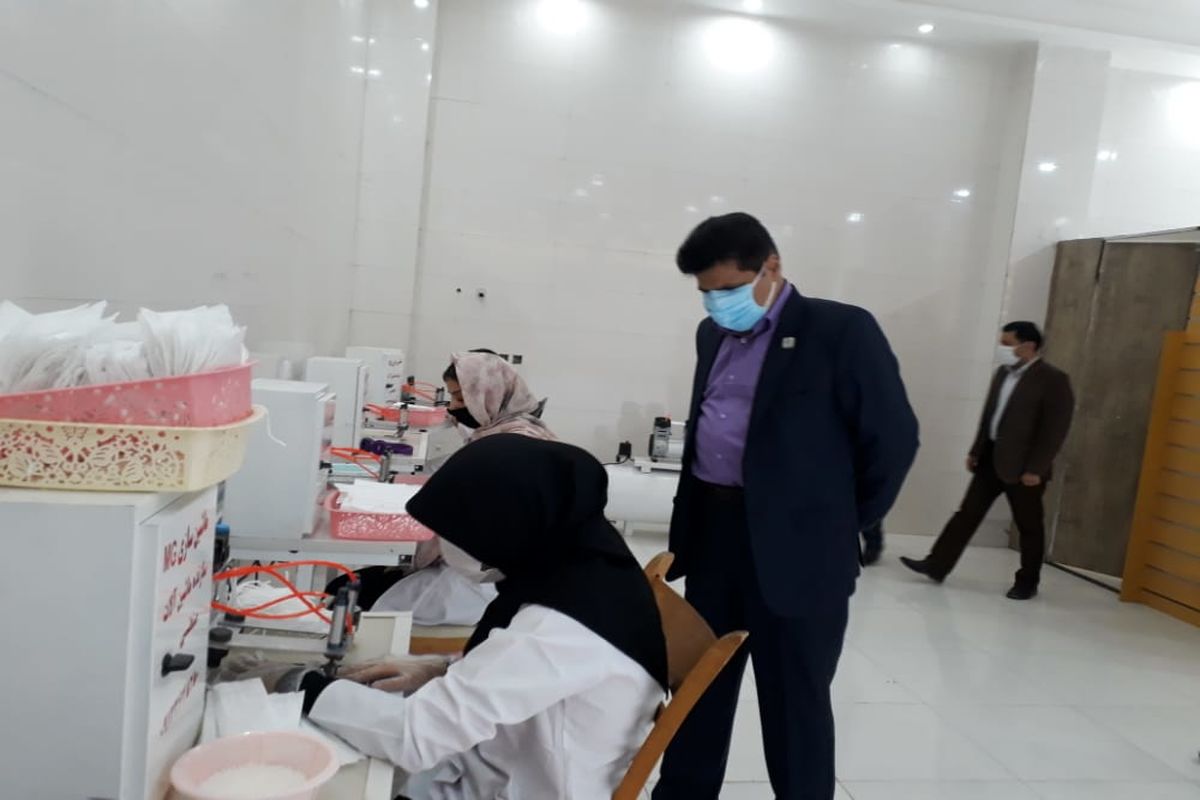 راه اندازی دو کارخانه تولید ماسک برای اولین بار در استان