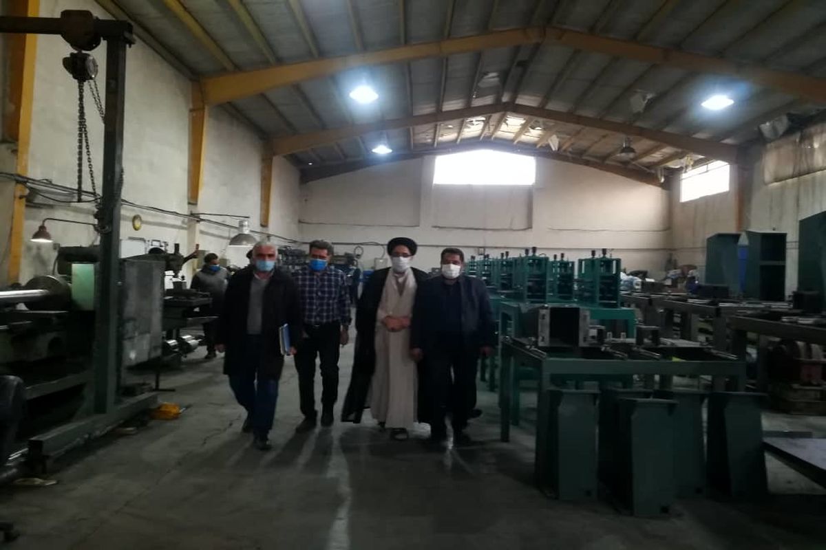 بازدید امام جمعه موقت ورامین از چند واحد صنعتی و تولیدی در خیرآباد