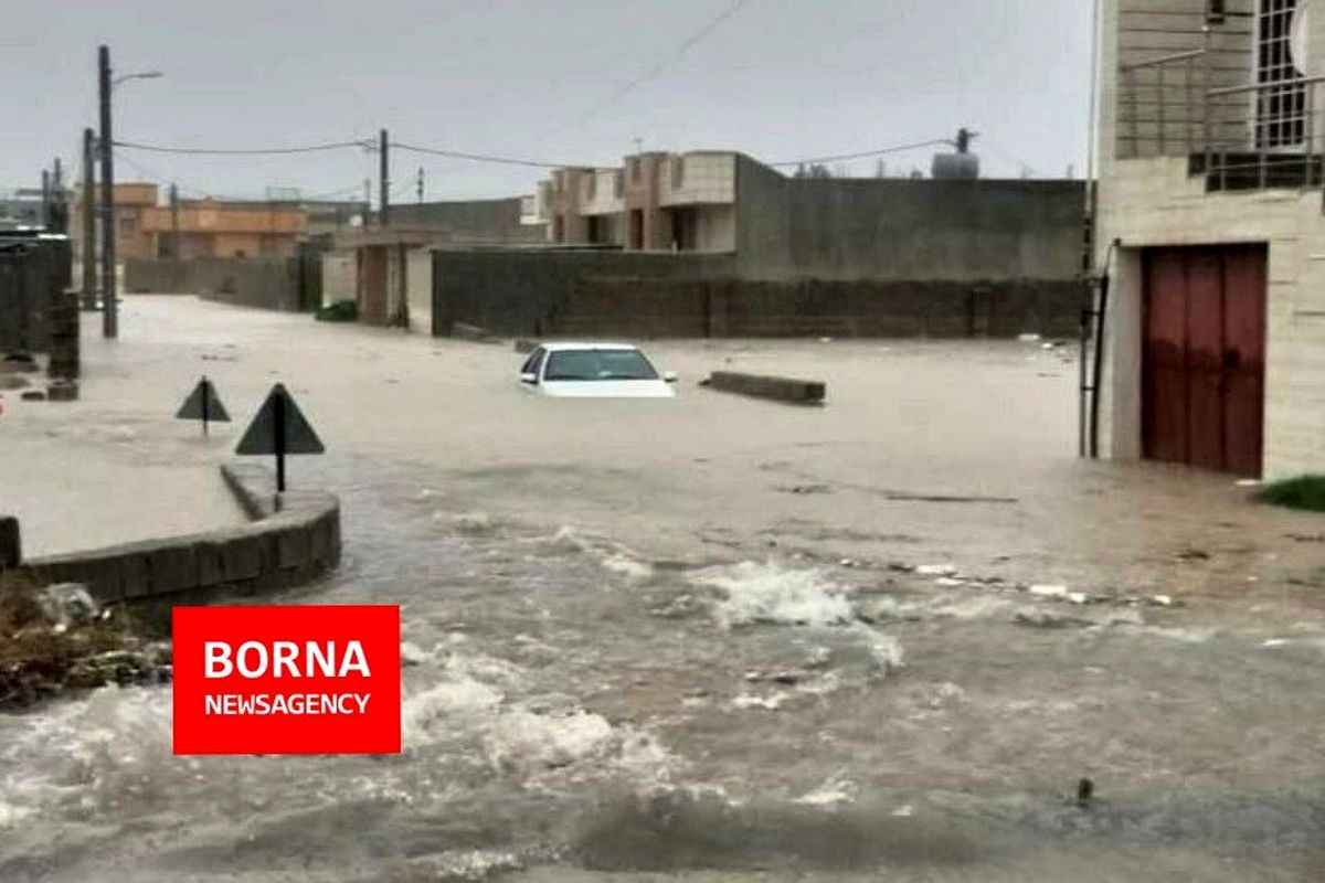 امدادرسانی به ۱۲۰۲ نفر در سیل بوشهر/تخلیه آب از ۷۴ منزل/۷ نفر جان باختند