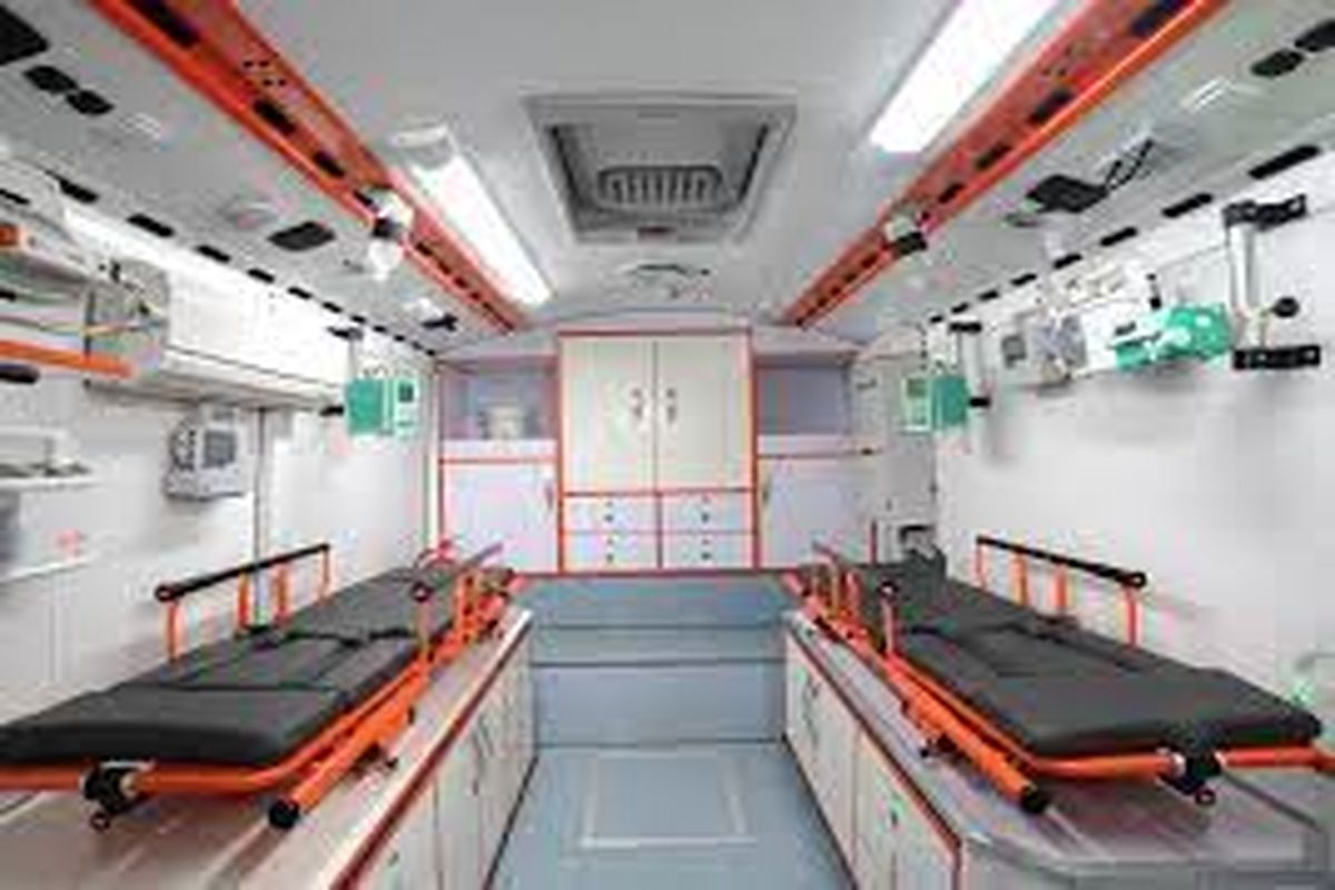 استقرار یک دستگاه اتوبوس آمبولانس در شهرستان نهبندان