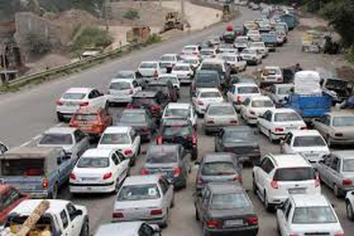 ترافیک مسیر قزوین به رشت سنگین است