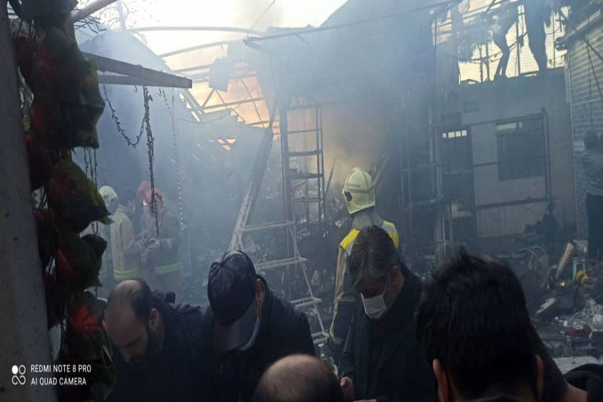 علت آتش سوزی بازار گل محلاتی مشخص شد