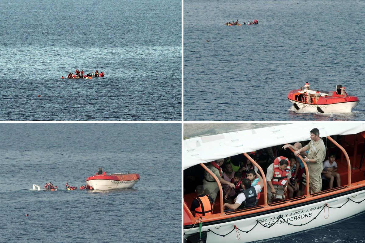 حادثه واژگونی قایق پناهجویان ۷ کشته برجا گذاشت