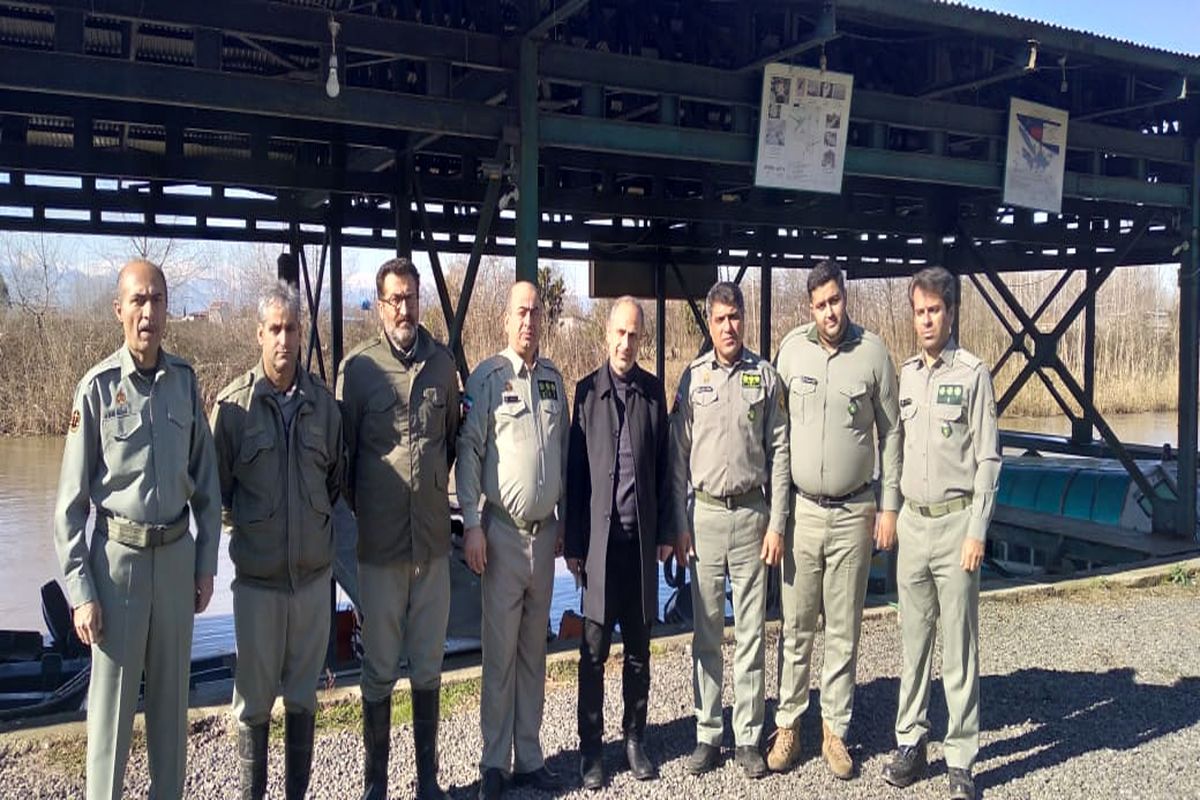 بازدید مدیرکل حفاظت محیط زیست گیلان از پاسگاههای سرمحیط بانی شهرستان انزلی