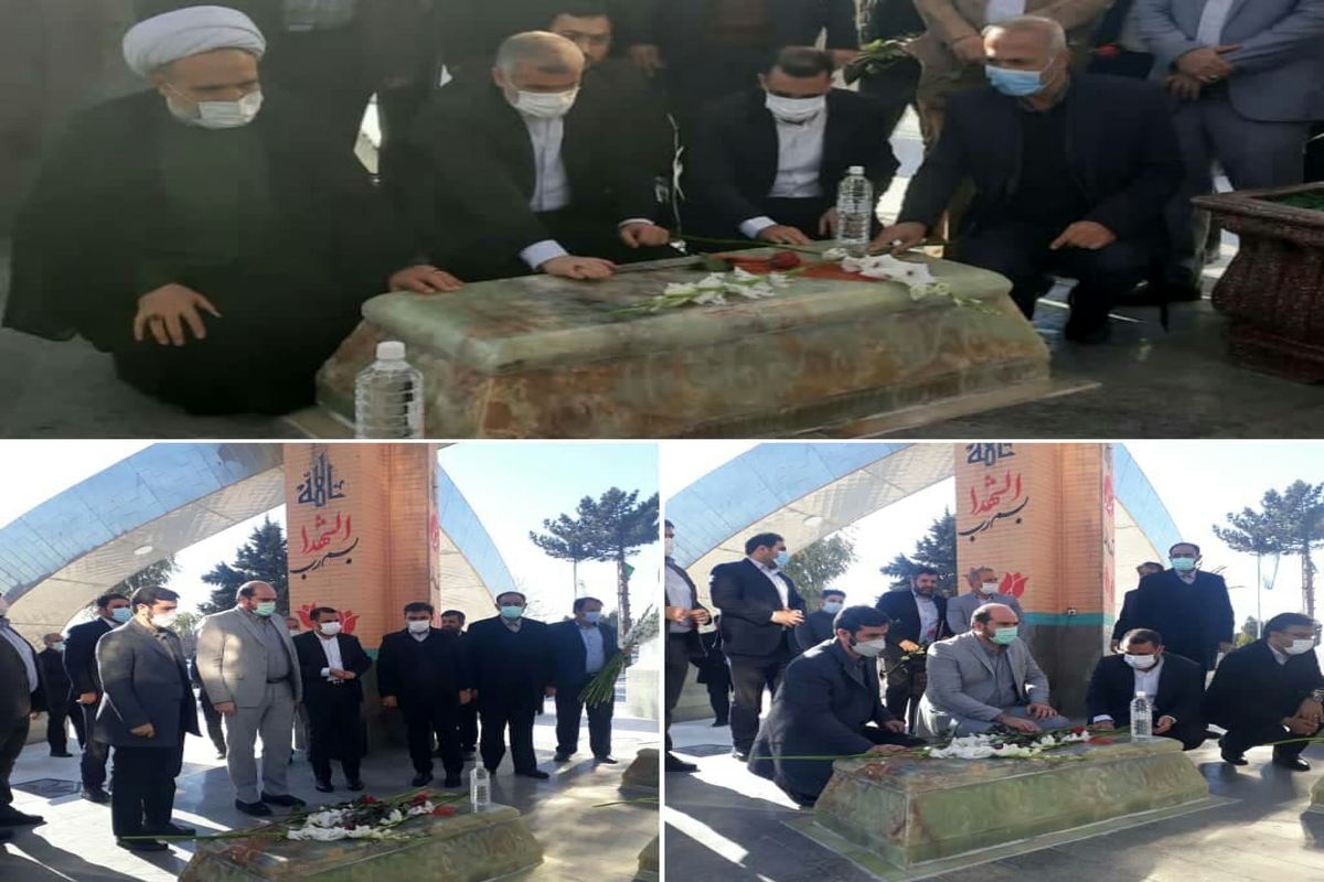 حضور نایب رییس مجلس و استاندار تهران در مزار شهدای گمنام دارالسلام اسلامشهر