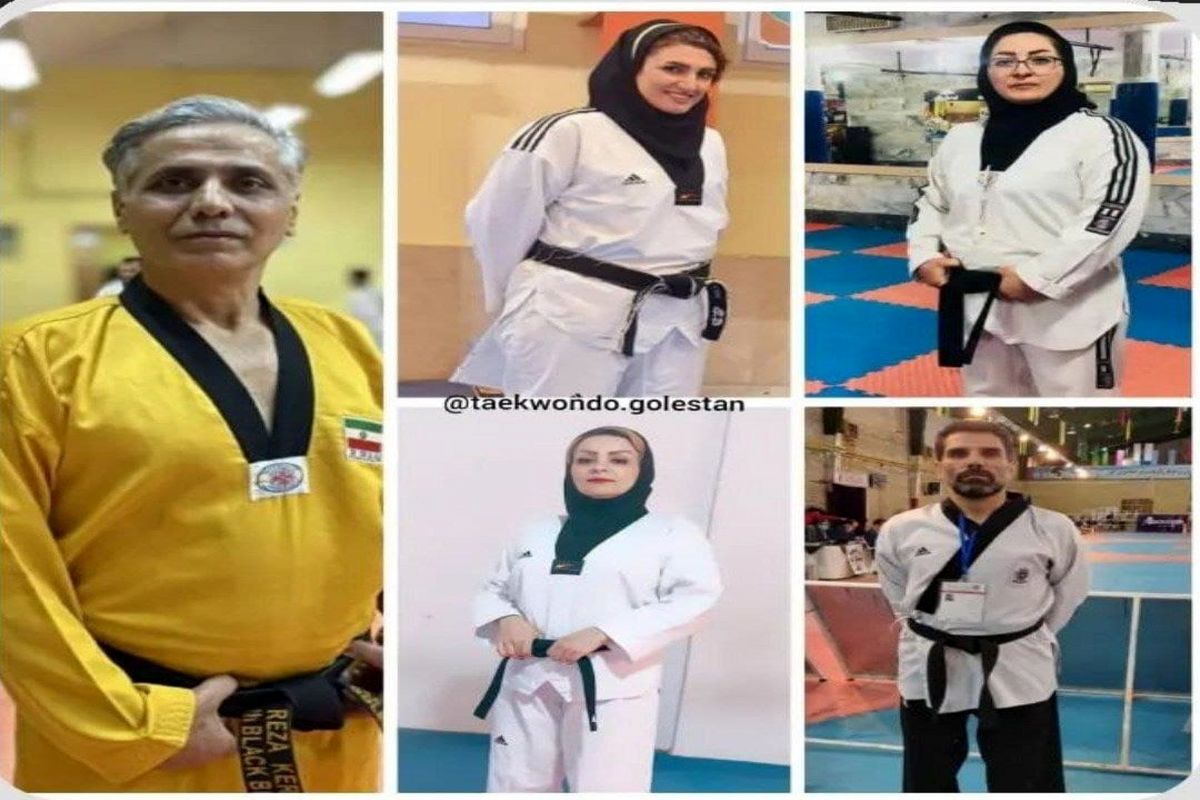 اساتید گلستانی در بین مربیان برتر تکواندو کشور