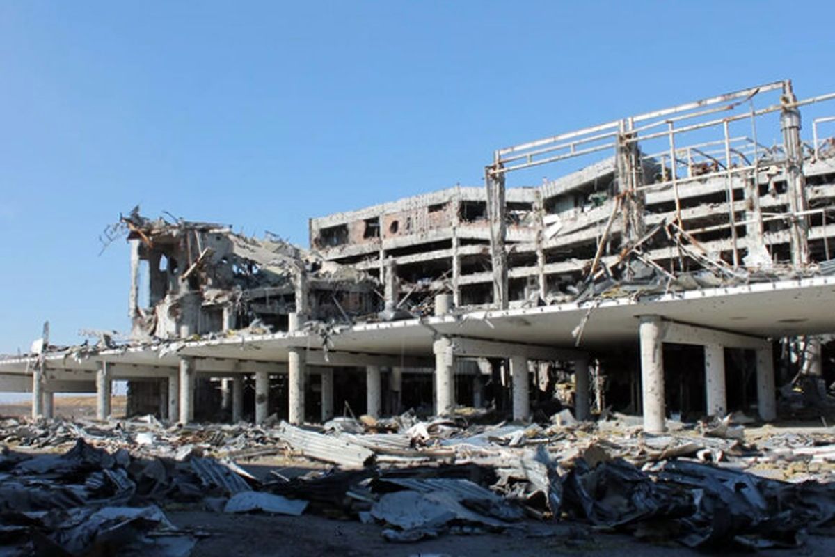 وقوع انفجارهایی در منطقه فرودگاه دونتسک