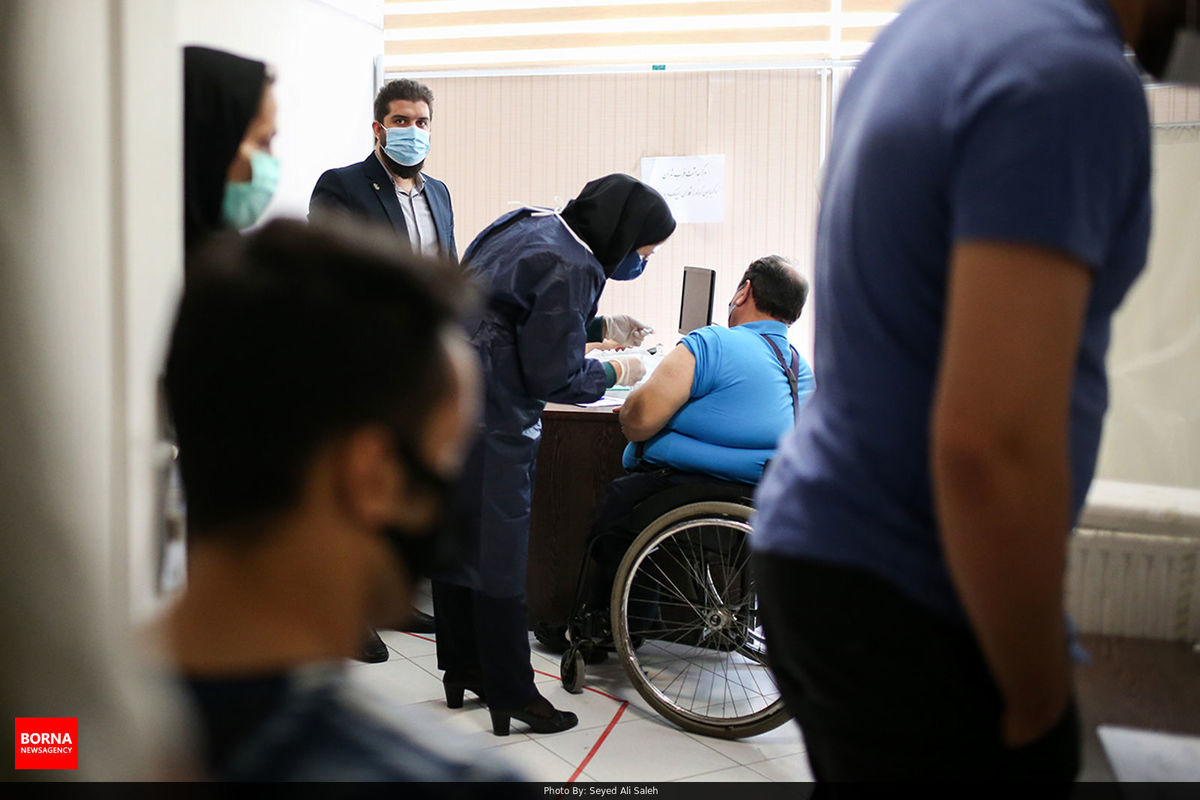 مرحله دوم واکسیناسیون پارالمپیکی‌ها انجام شد / ببینید