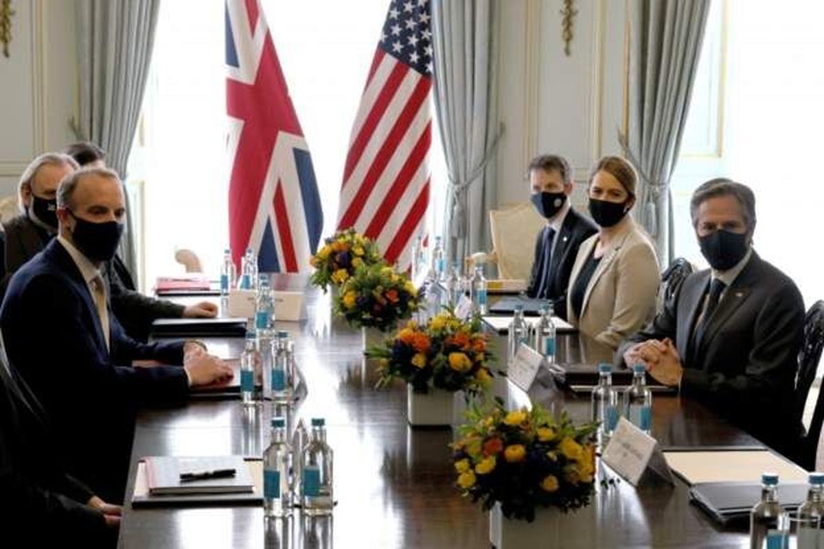 رایزنی وزیران امورخارجه انگلیس و آمریکا در حاشیه اجلاس گروه ۷