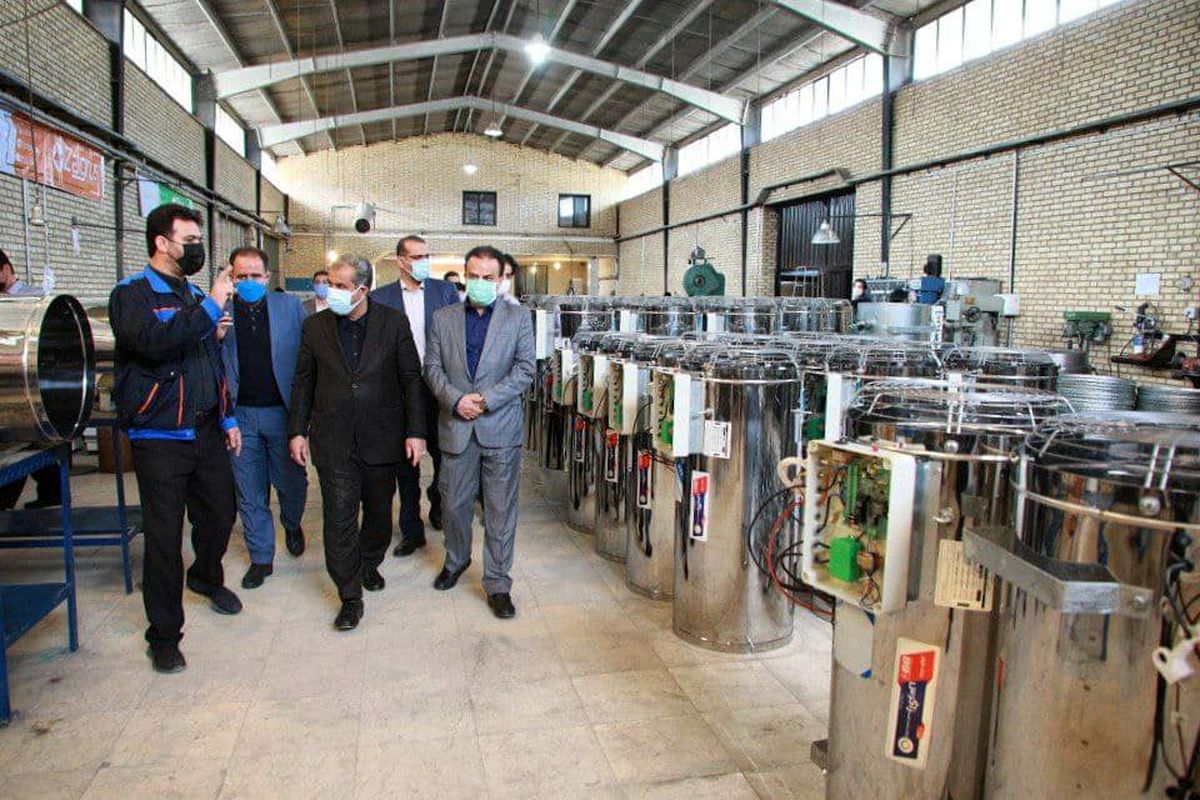 استاندار قزوین از شرکت صنعت تهویه زاگرس بازدید کرد