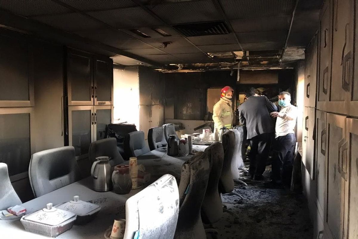 آتش‌سوزی در بیمارستان بقیه الله تهران