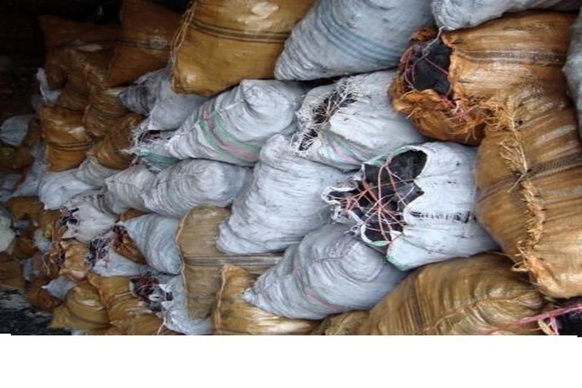 کشف ۱۵۰ کیسه ذغال قاچاق در" دلفان"