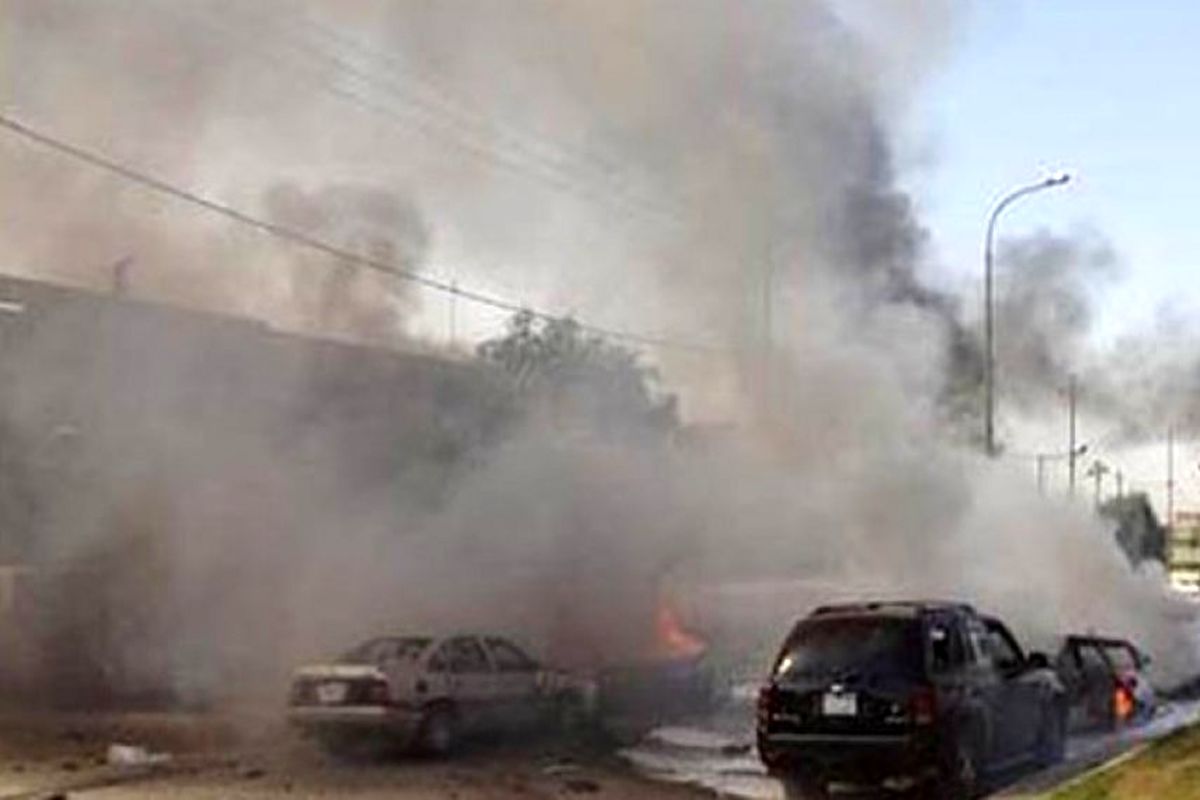 انفجار بمب در مسیر کاروان پشتیبانی ارتش آمریکا در جنوب عراق