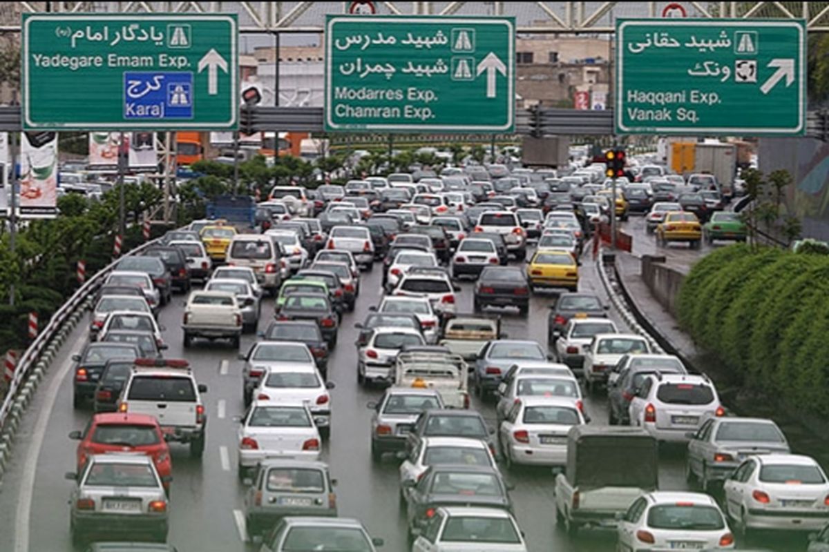 حجم بالای ترافیک در معابر پایتخت