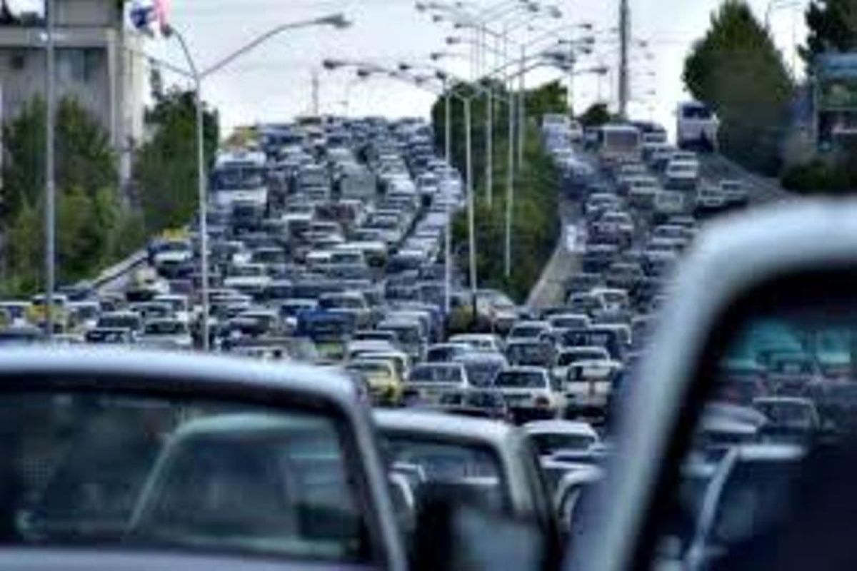 ترافیک سنگین معابر شهر تهران
