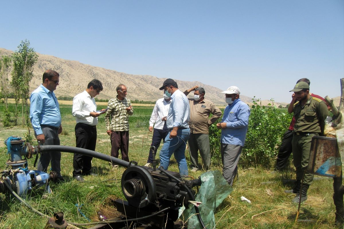 جمع آوری و پلمپ تعدادی از پمپ های غیرمجاز و فاقد تمدید پروانه در شهرستان بویراحمد