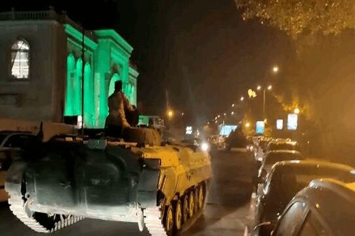 ورود تانک های ارتش به خیابان های بغداد