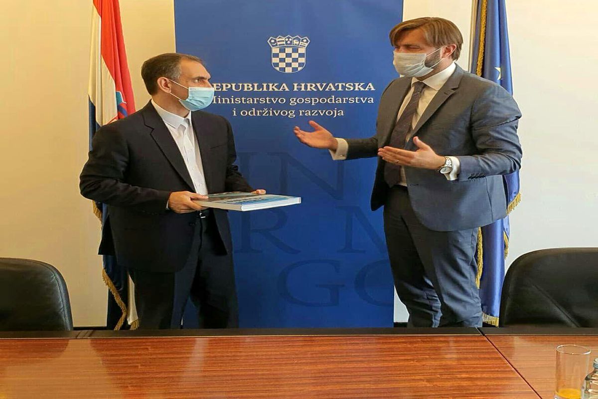 دیدار سفیر ایران با وزیر اقتصاد و توسعه پایدار کرواسی