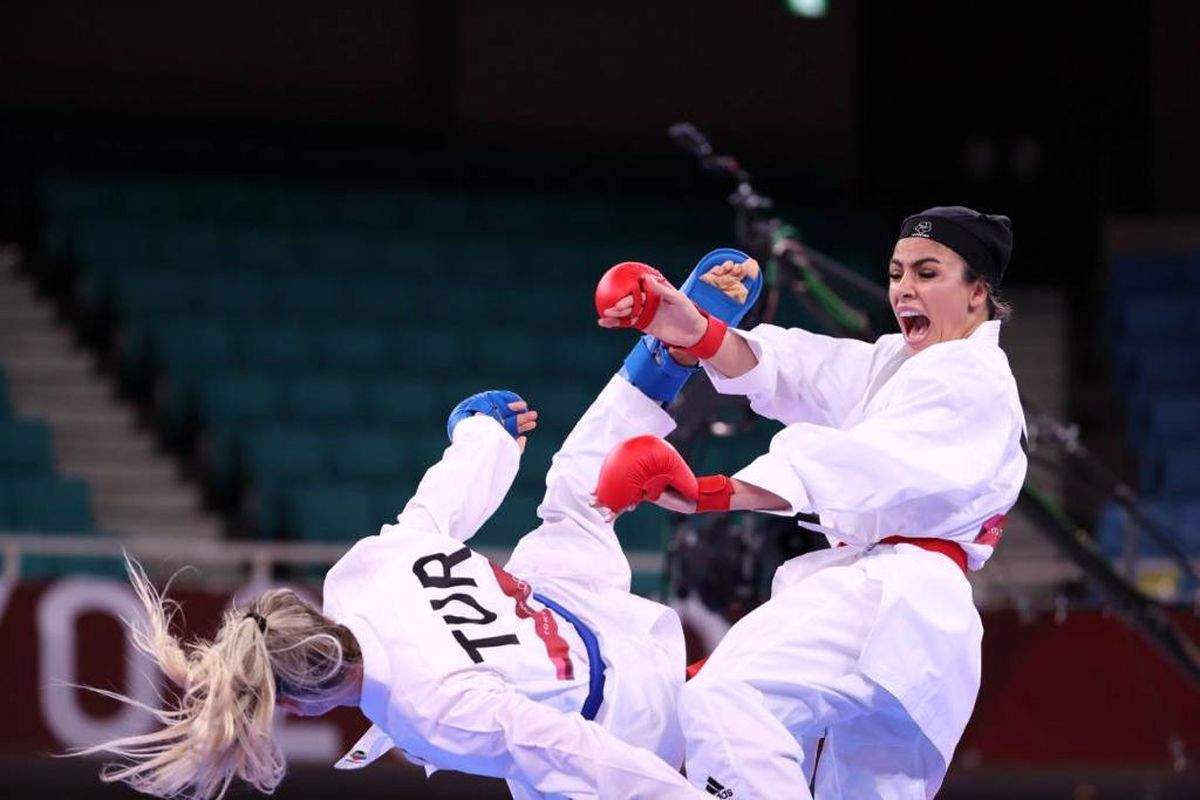 پیروزی سارا بهمنیار ملی پوش گیلانی مقابل قهرمان جهان