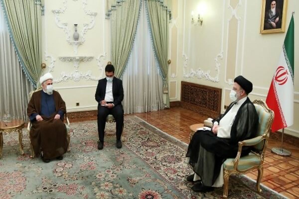 رئیس جمهور با قائم مقام دبیرکل حزب الله لبنان دیدار و گفت وگو کرد