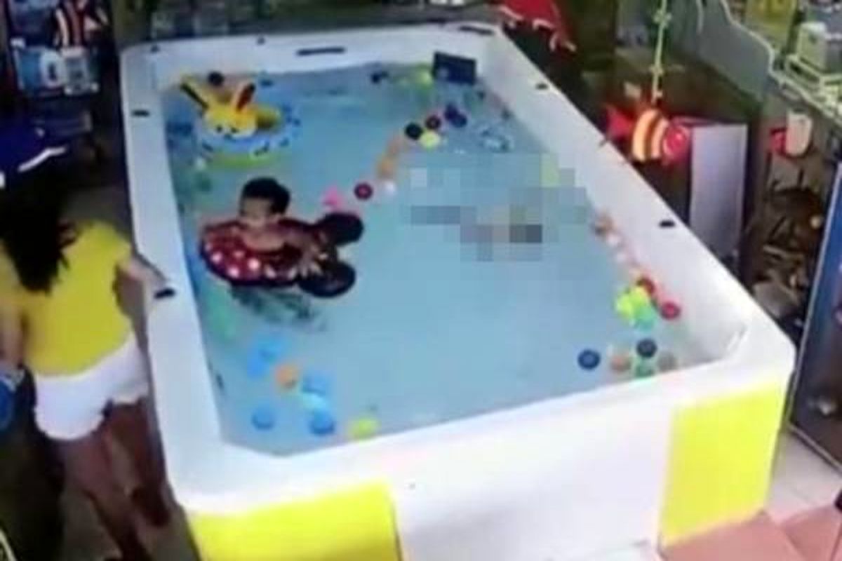 غرق شدن هولناک نوزاد در استخر بخاطر سهل انگاری مادر بی‌مسئولیت! +عکس