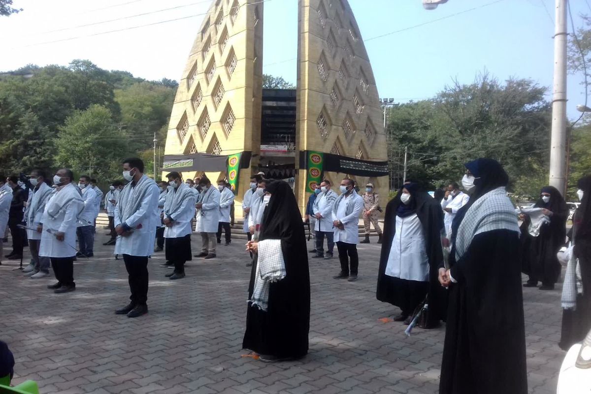 ۵٠ نفر از کادر درمانی نیروی زمینی سپاه وارد گرگان شدند