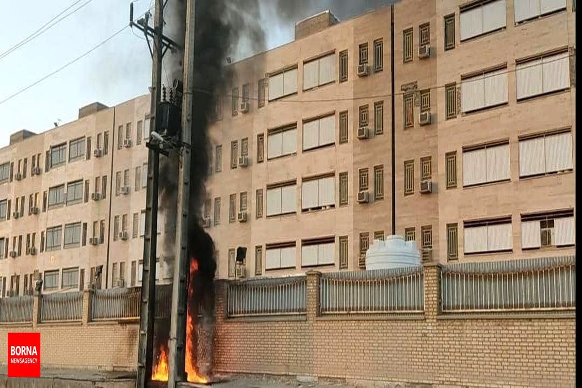 جزییات انفجار و آتش‌سوزی امشب ترانس برق خوابگاه دانشجویان دختر دانشگاه علوم پزشکی آبادان