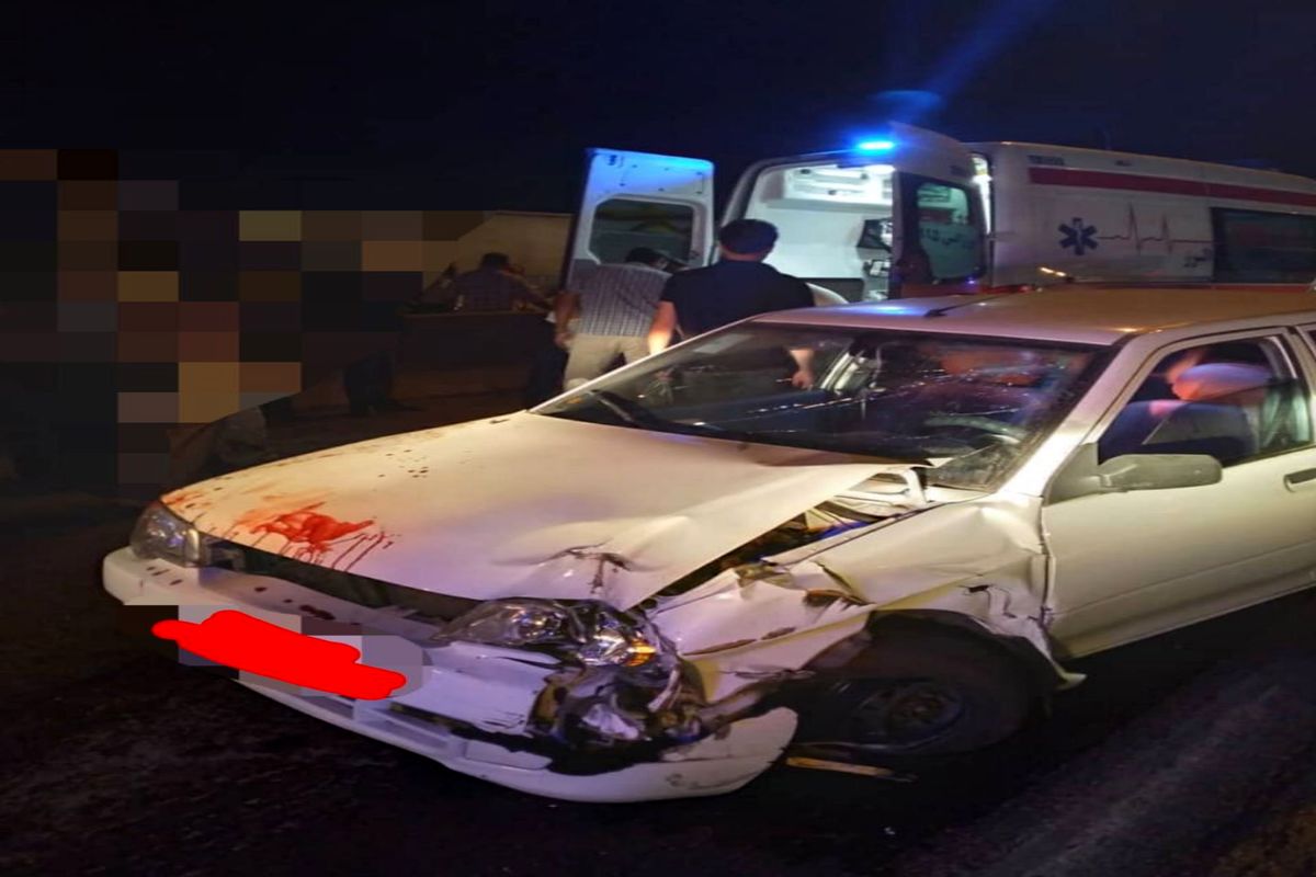 سوانح رانندگی در تاکستان ۲ کشته برجا گذاشت