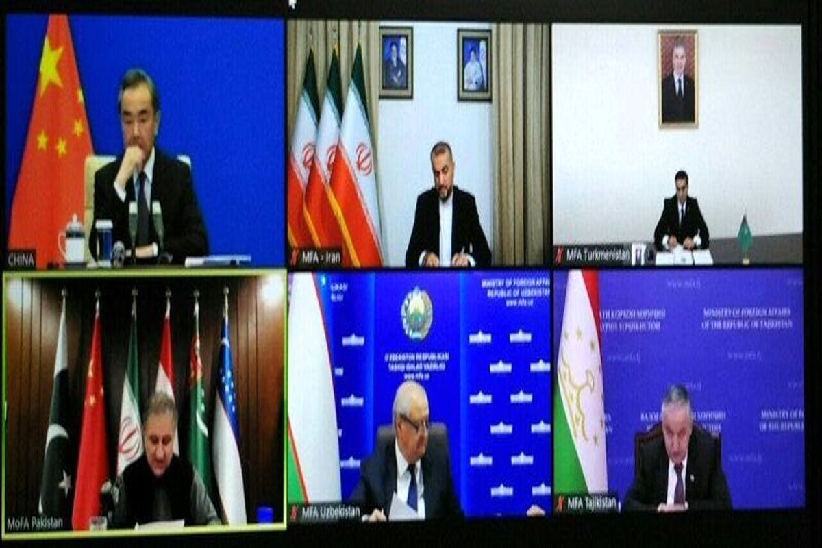 نشست مجازی وزیران خارجه ۶ کشور همسایه افغانستان برگزار شد
