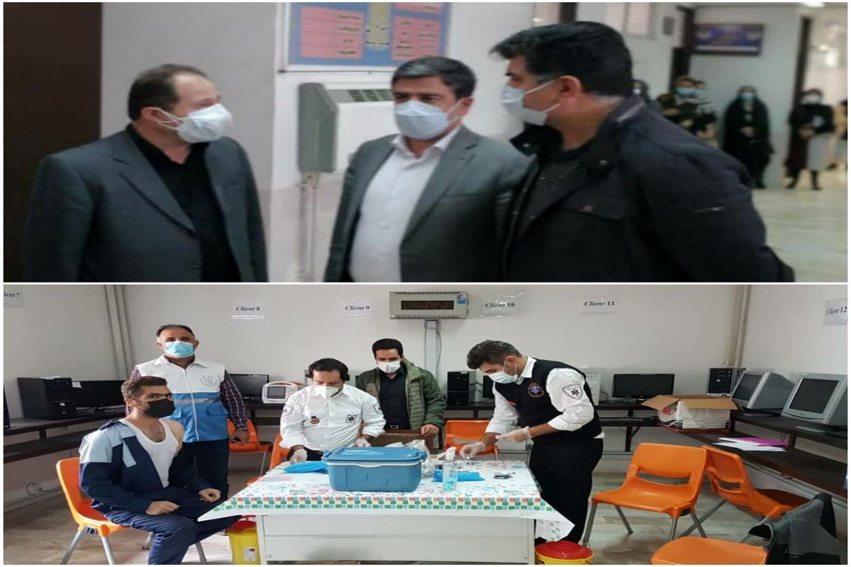 آغاز واکسیناسیون کارگران و کارکنان واحدهای تولیدی و صنعتی در شهرستان اردبیل