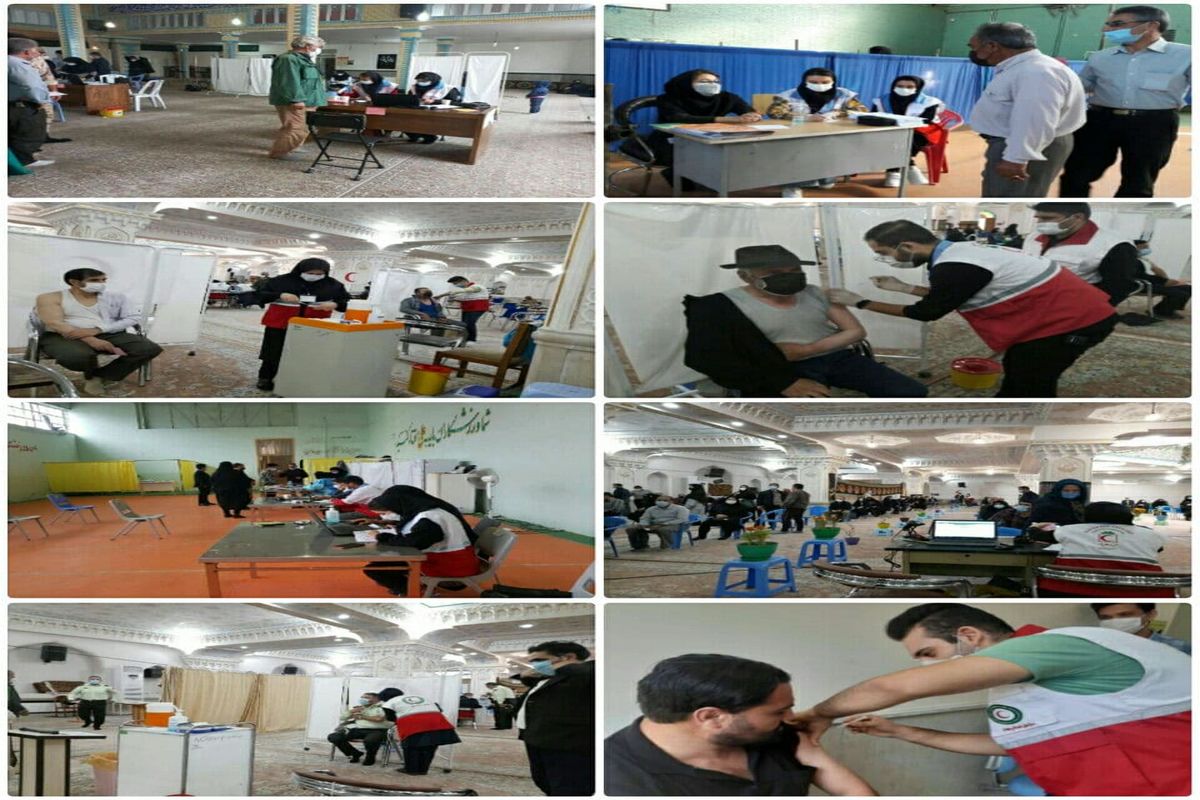 مشارکت ۷۷۱ نفر/ روز از اعضای جمعیت هلال احمر استان اردبیل در مراکز تجمیعی واکسیناسیون