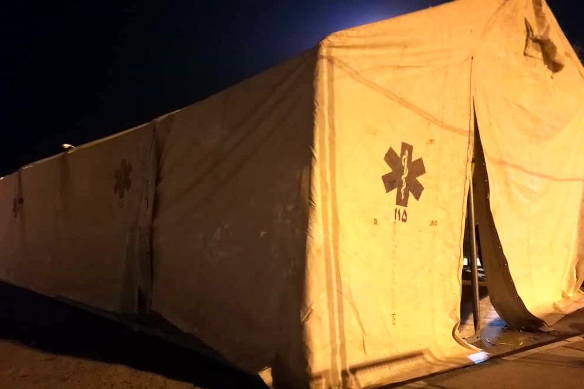 کار خدمات رسانی به بیماران کرونایی جنوب غرب خوزستان به چادر صحرایی کشیده شد
