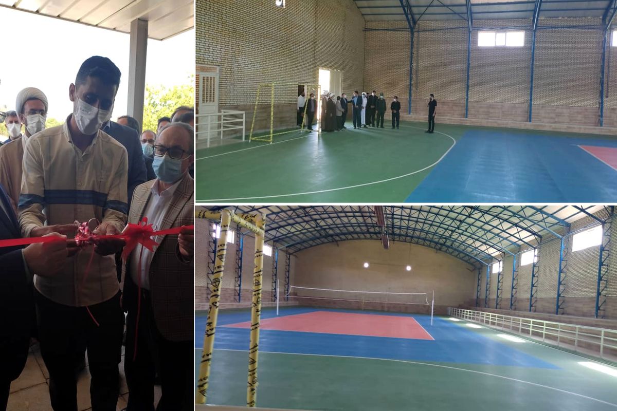 سالن ورزشی صوفی شوط و یک باب زمین چمن مصنوعی در چالدران همزمان با هفته دولت به بهره برداری رسید