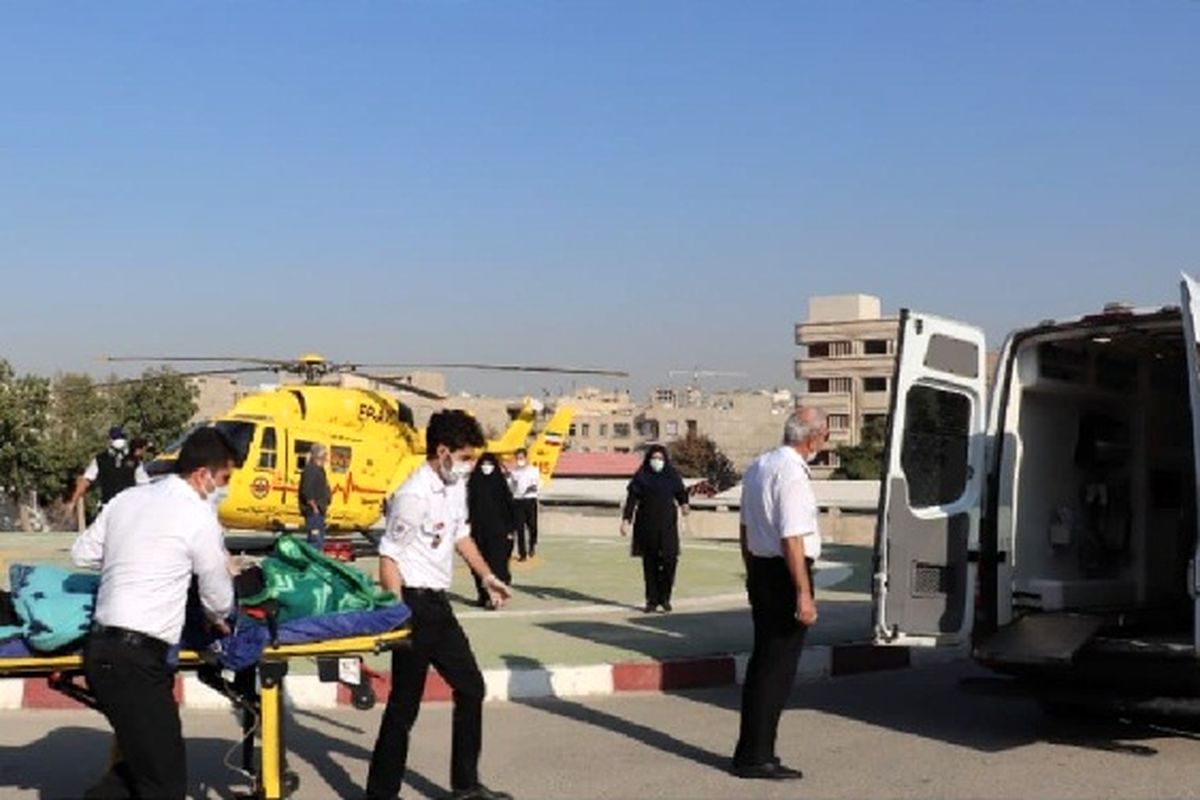 نجات مادر باردار "دیزینی" توسط اورژانس هوایی البرز