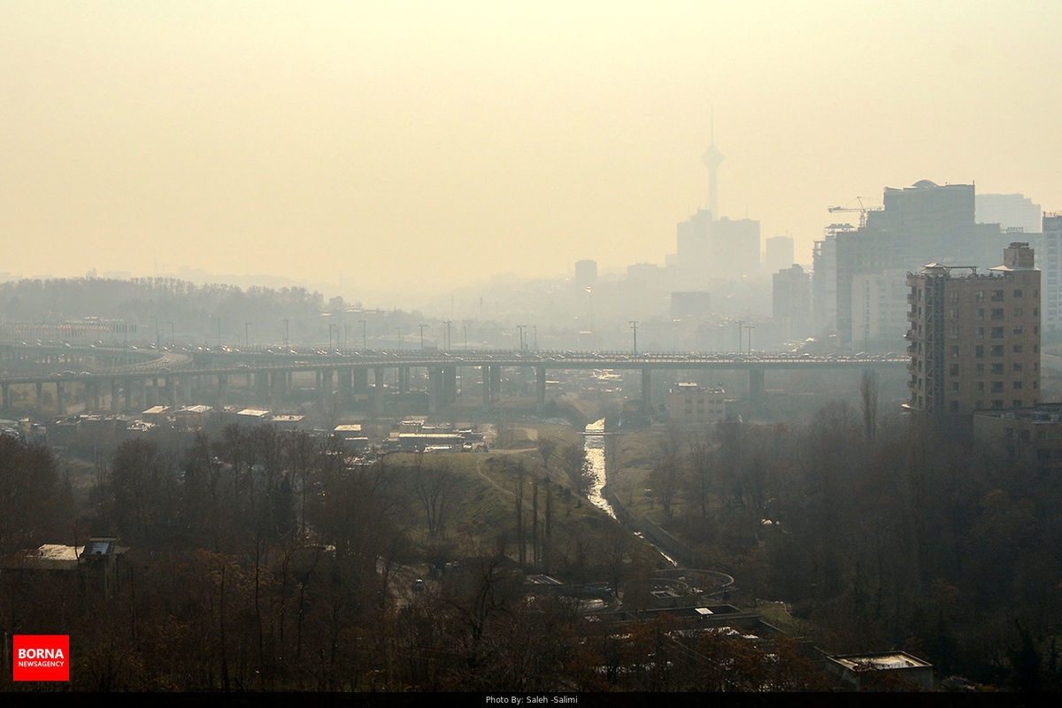 هشدار؛ کیفیت هوای تهران در شرایط ناسالم برای گروه‌های حساس است