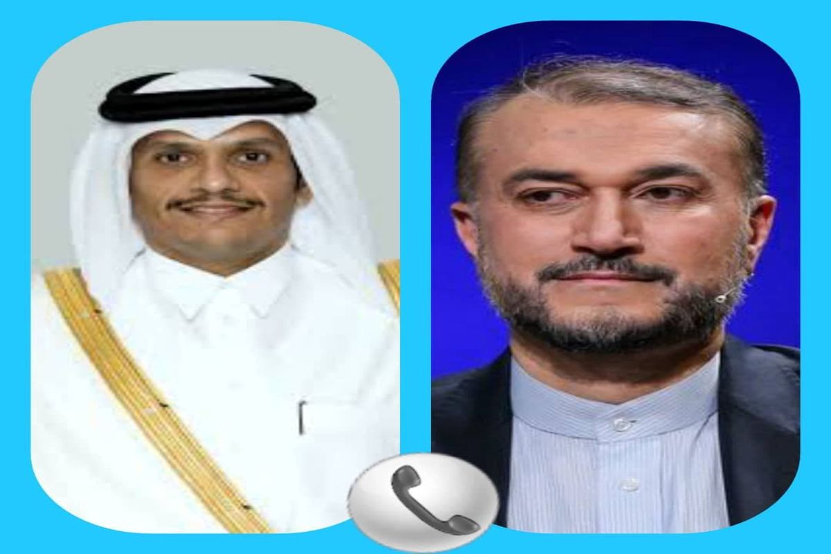 رایزنی وزیر امور خارجه قطر و امیرعبداللهیان درباره امنیت خلیج فارس