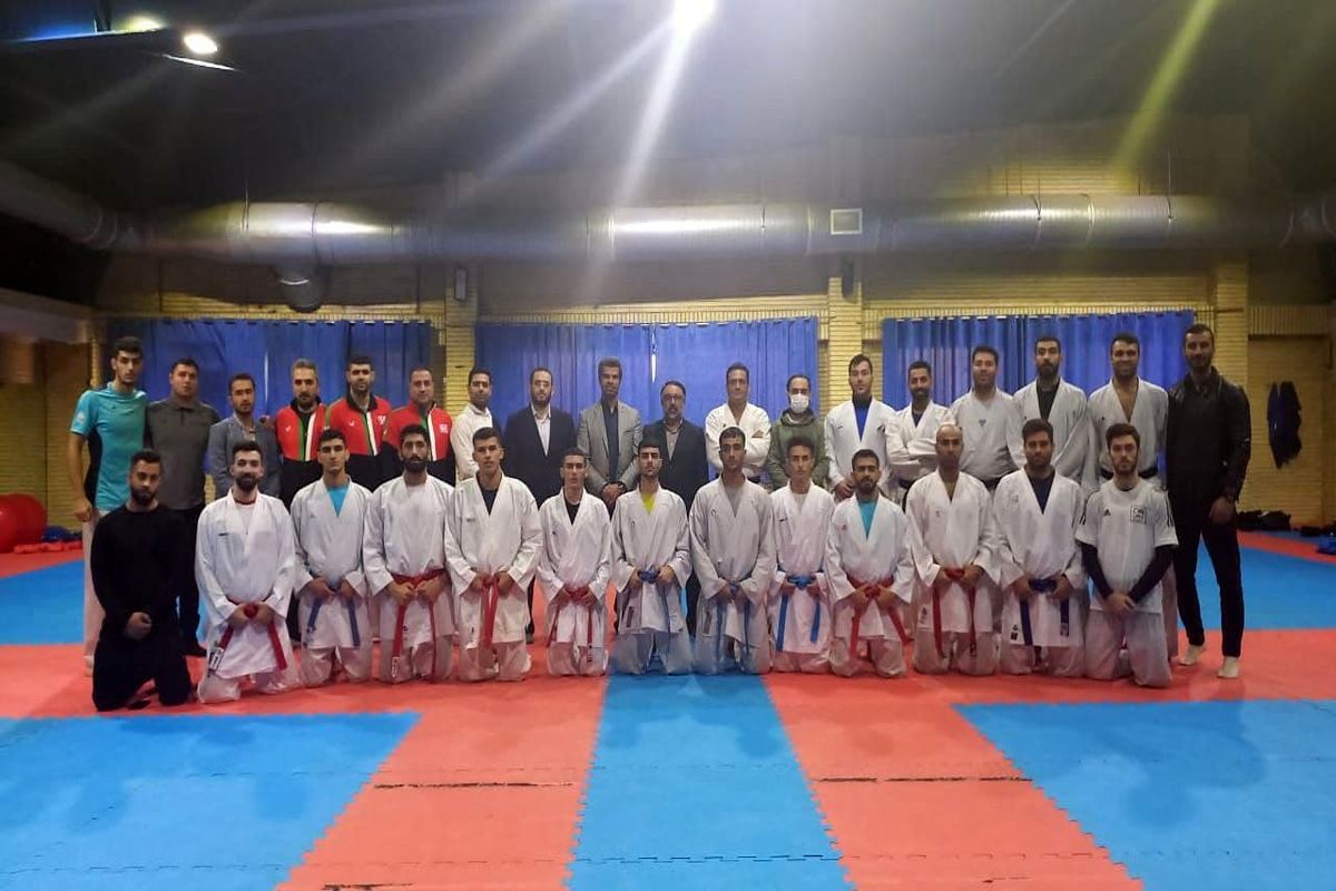 برگزاری آخرین تمرین تیم ملی کاراته با حضور سرپرست حوزه وزارتی