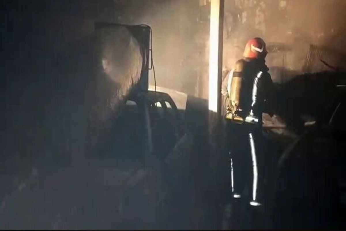 ۶ مصدوم در آتش‌سوزی کارگاه صافکاری روستای چاوان در آذربایجان‌شرقی